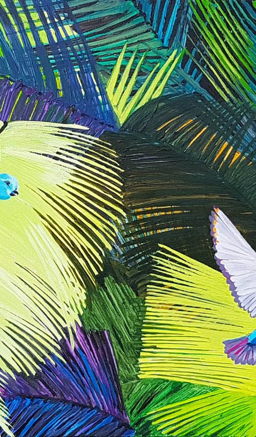Palmtreebirds 2: by night by Kathrin Flöge