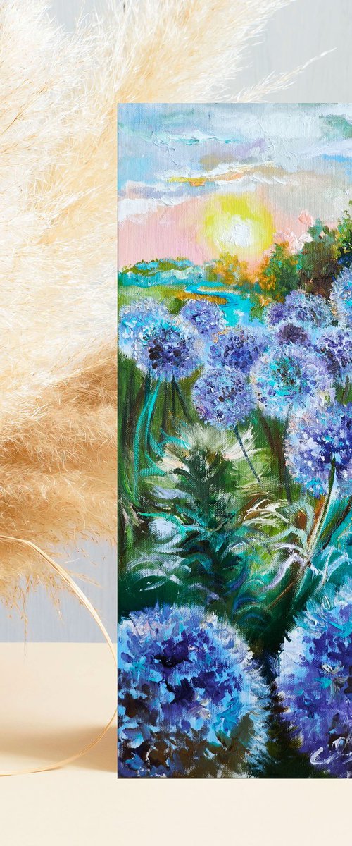 Blooming Onion oil art by Annet Loginova