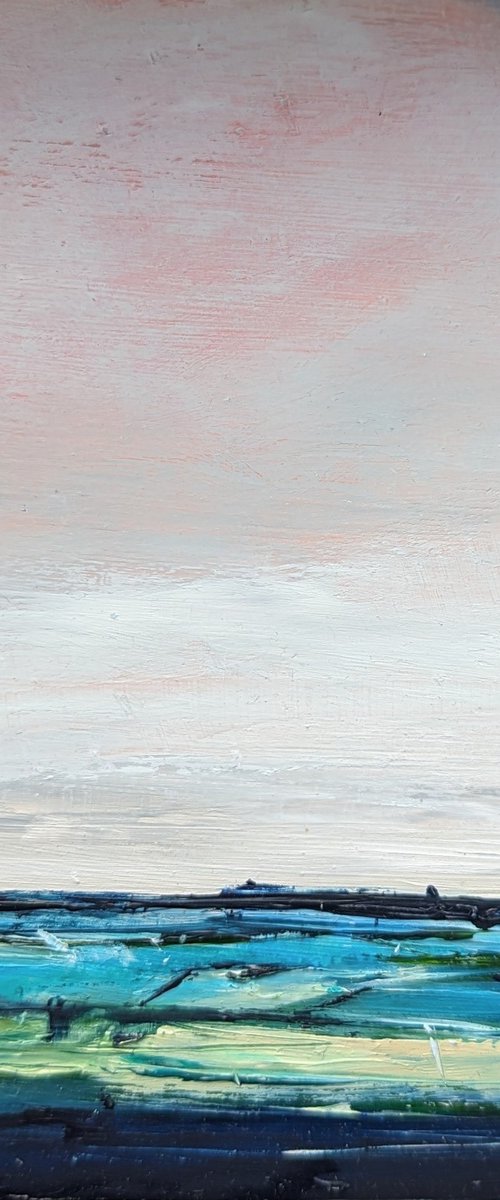 Miniature Abstract Chilterns Landscape #18 by Jo Earl