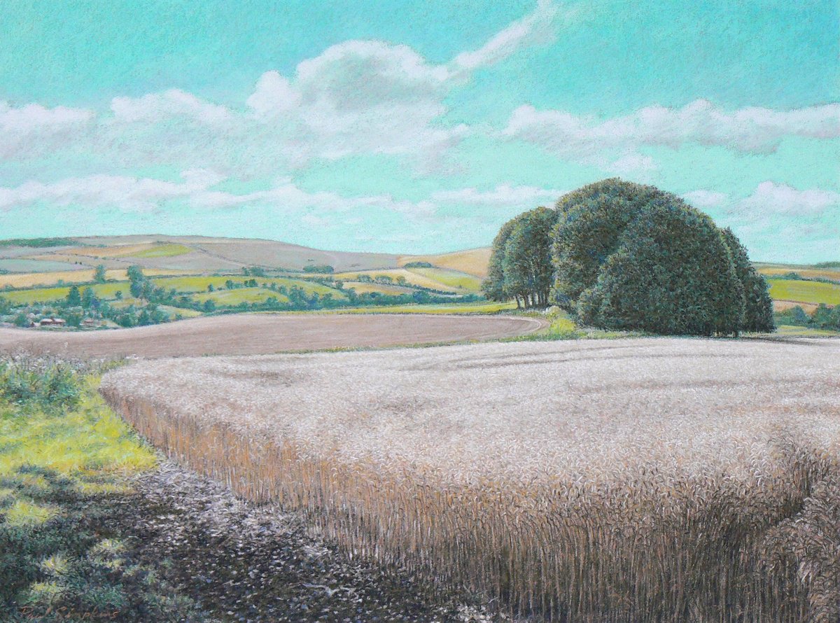 Impressionistic Landscape Painting By Paul Simpkins, 24 X 20", September Light, Original Artwork