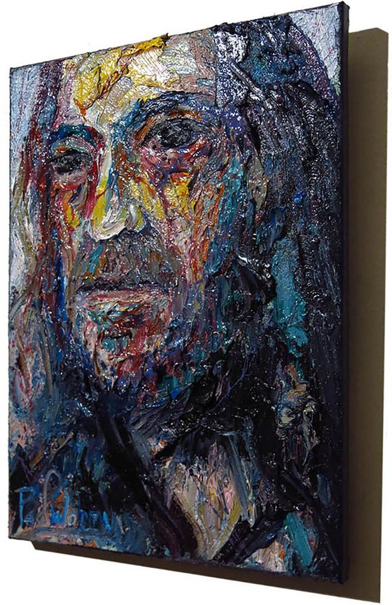 Original Oil Painting Expressionism Modern Portrait