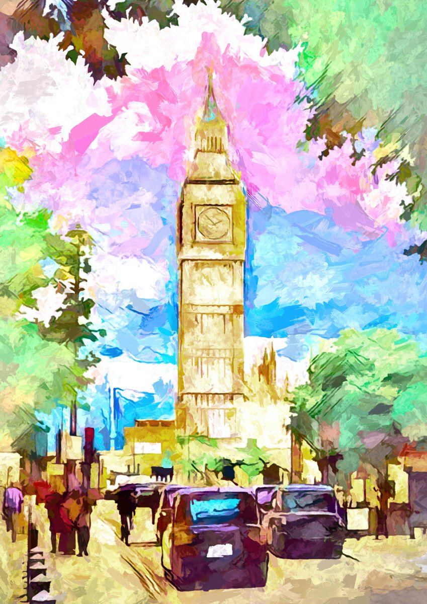 Big Ben - London by KM Arts