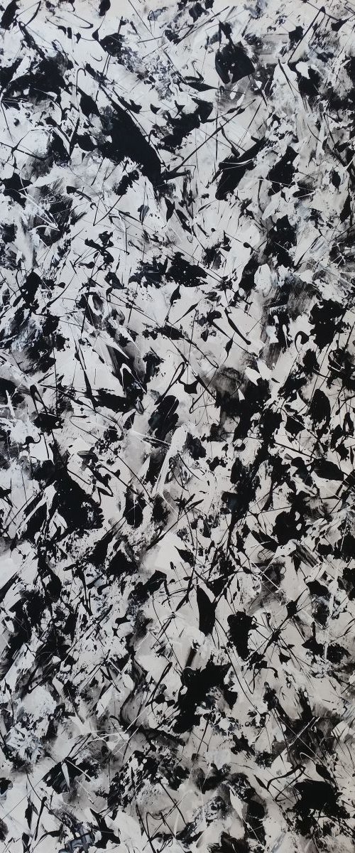 Abstract ACRYLIC PAINTING on CANVAS by M.Y. by Max Yaskin
