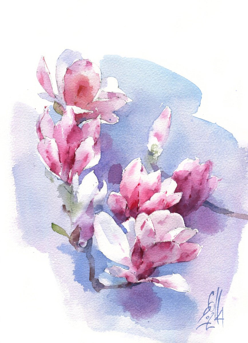 Magnolias. A moment of bloom by Ksenia Selianko