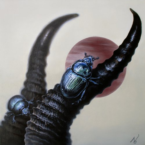The Crawler 1. (on the animal horns) by Yuko Montgomery