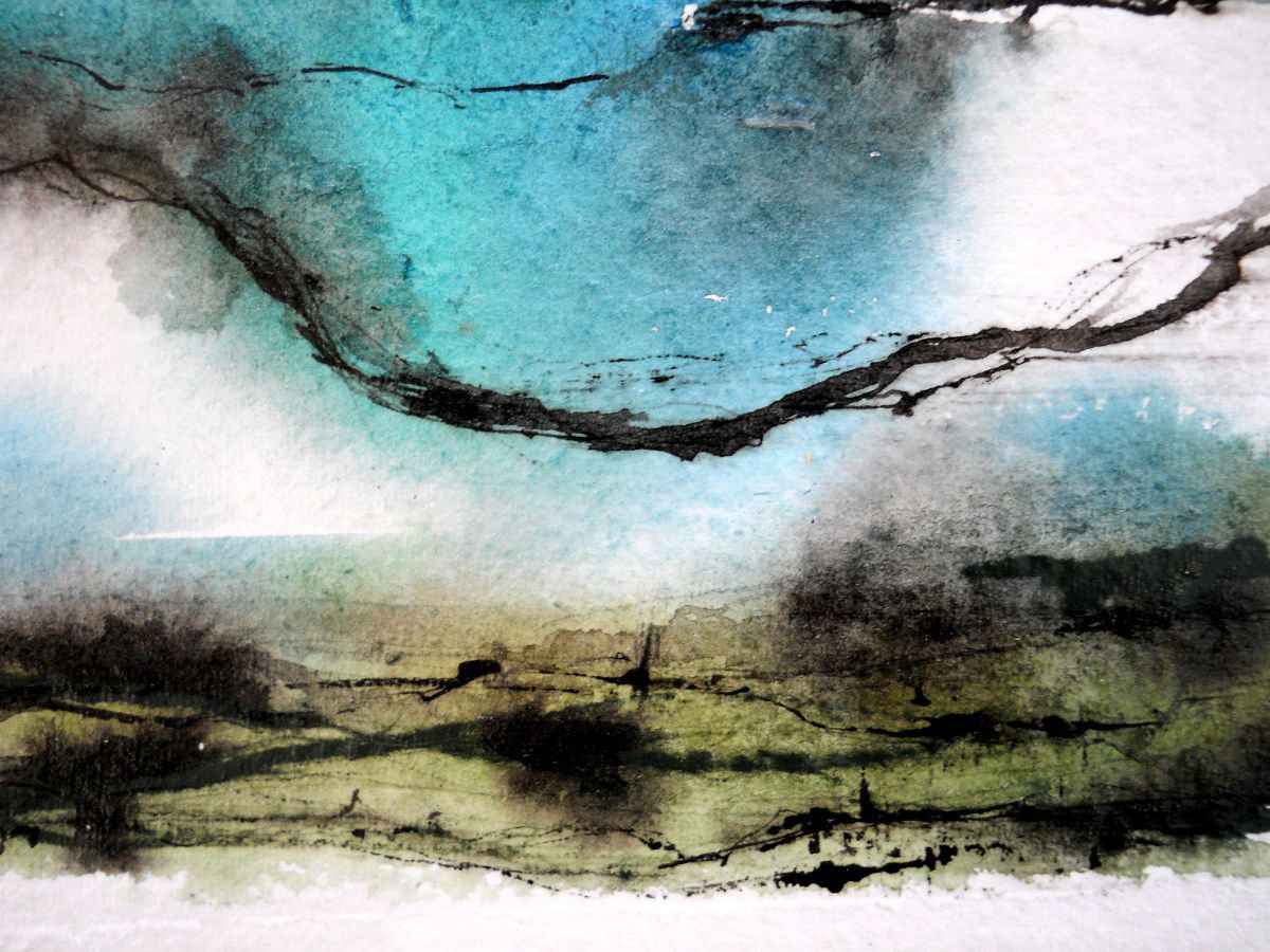 Abstract Landscape The Land by Maxine Anne Martin