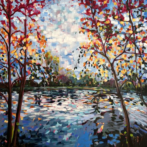 Autumn At The Pond 1 by Sandra Gebhardt-Hoepfner