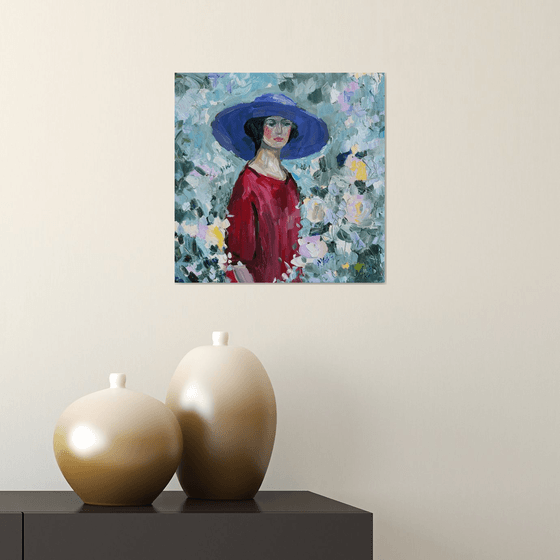 Woman Among the Flowers