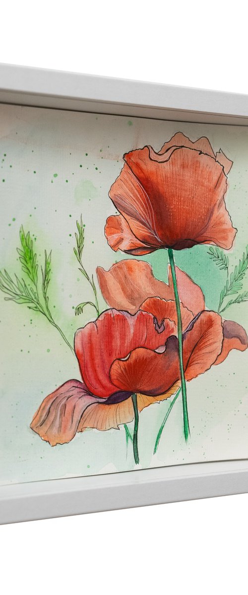 Red Poppies – Botanical by VICTO