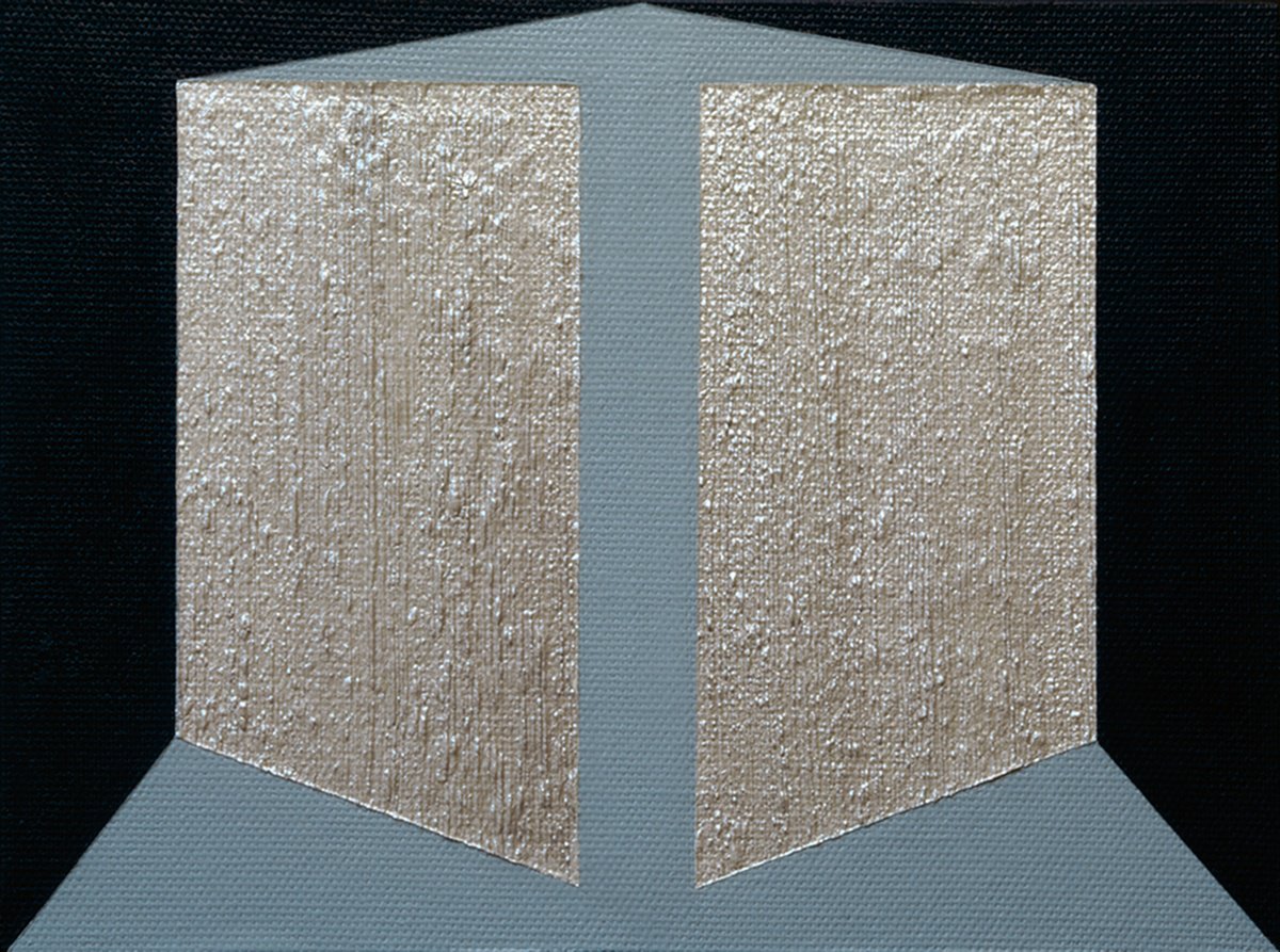 Geometric Abstract Painting By Rich Moyers, 8 X 6", Providence, Original Artwork