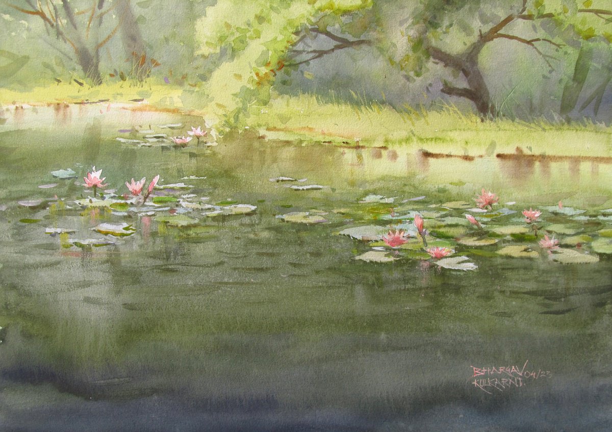 Water lilies by Bhargavkumar Kulkarni