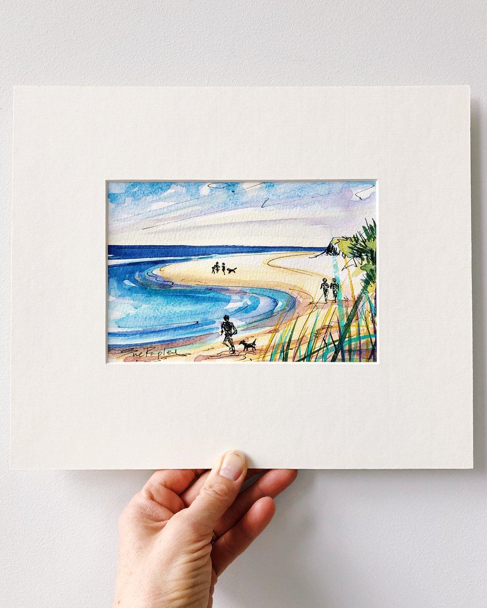 Beach Walkers II by Sue Rapley