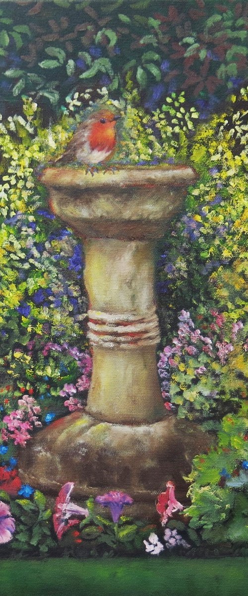 Regular Visitor to my Garden by Maureen Greenwood