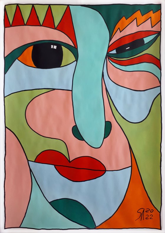 COLOR, SHAPE, EMOTION 02...   /  ORIGINAL ACRYLIC PAINTING