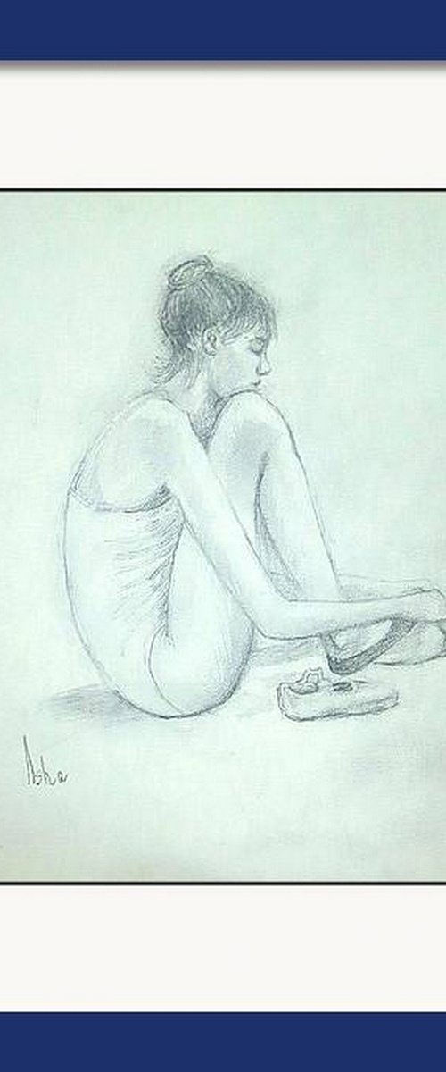 Resting dancer - Ballerina 17 by Asha Shenoy