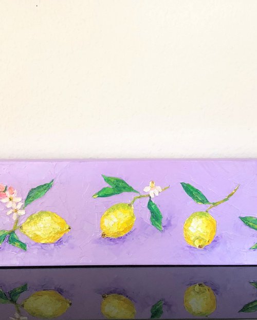 Lemons and flowers by Lena Smirnova