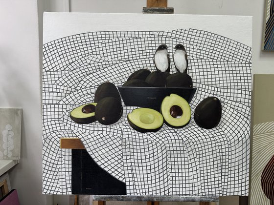 Avocado and birds
