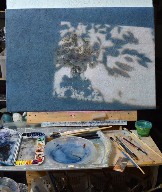 Sunny Morning and a Bouquet of Daisies