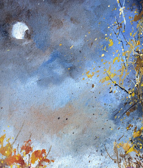 Moonshine in autumn