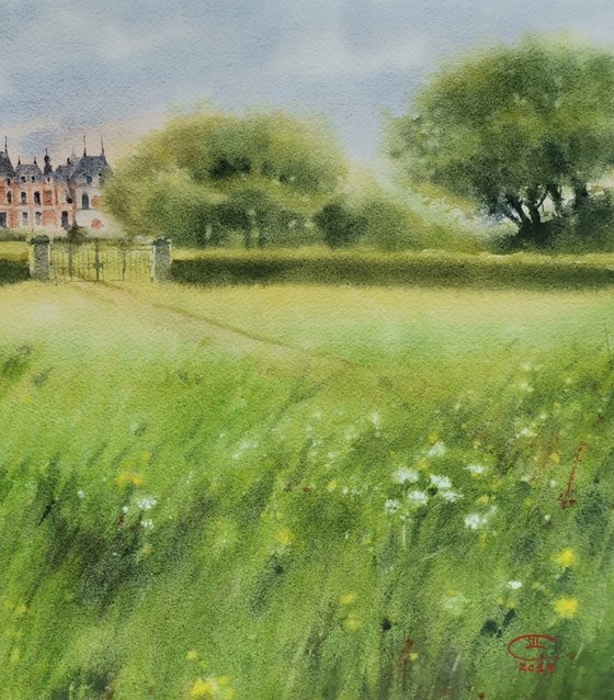 Clermont Castle in spring