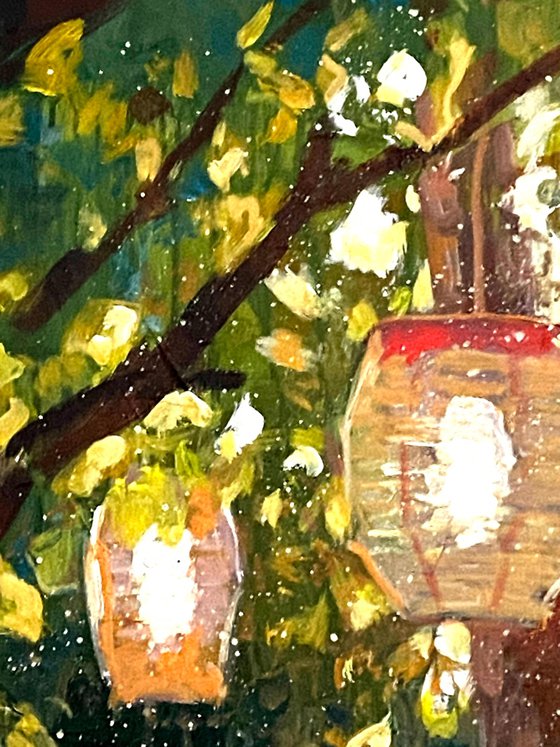 An Evening Feast Beneath the Lanterns