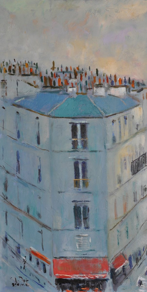 Paris Roofs By Andre Pallat, 20 X 40, Artwork For Sale On Artfinder