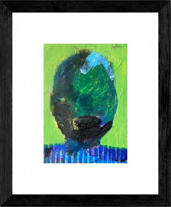 Green abstract  Face