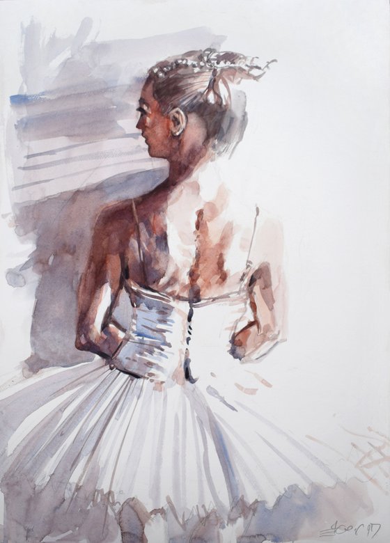 Before performing  (70x50cm)