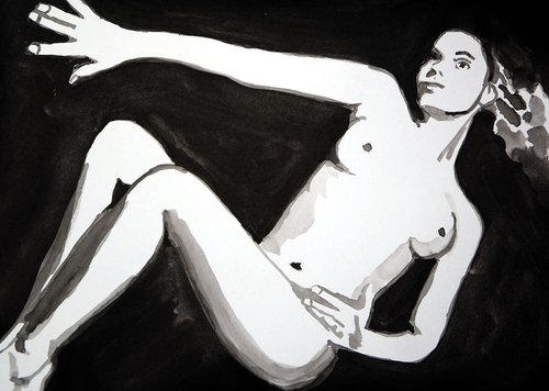 Nude 331 / 29 x 21 cm by Alexandra Djokic