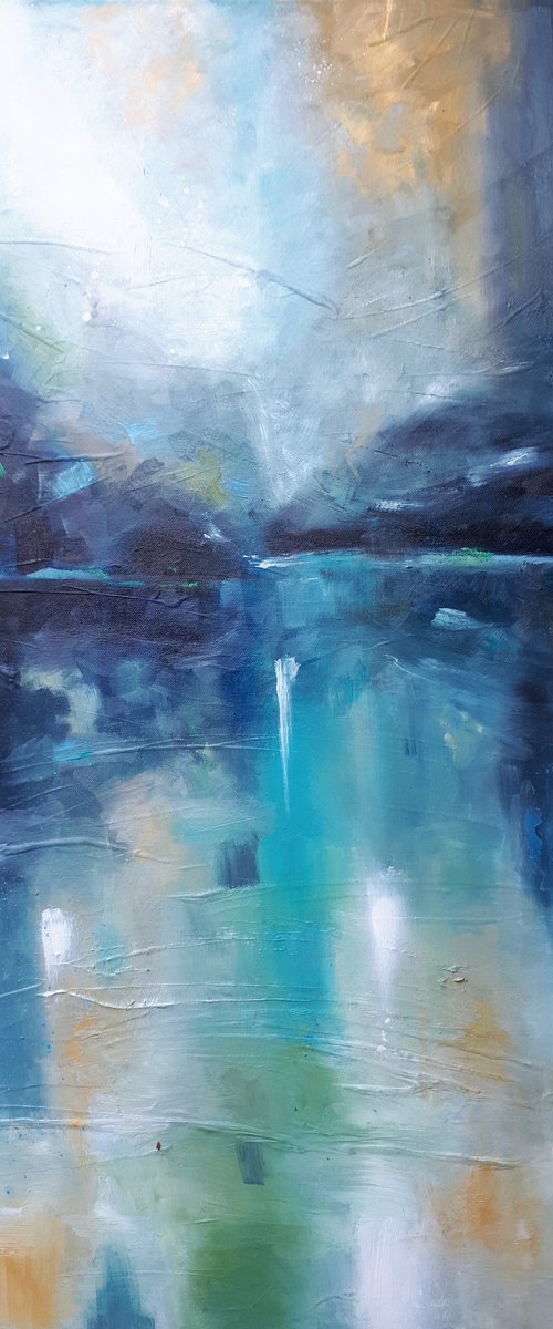 Contemplation landscape (95x65cm) by Simon Tünde