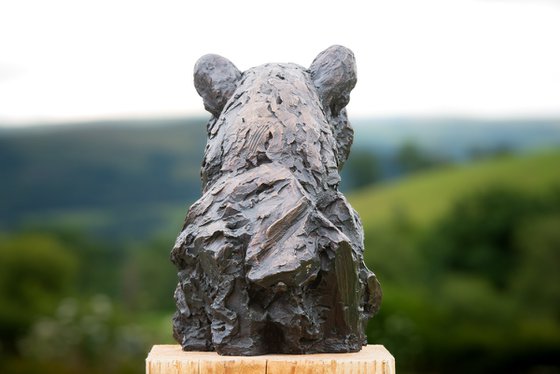 Leopard Portrait Foundry Bronze