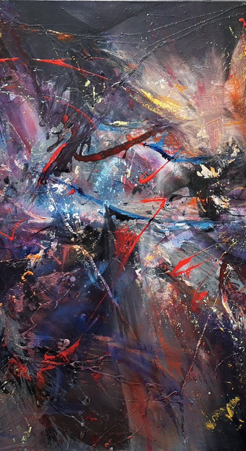 Babylonian rider metaphysical dreamy largescale gigantic masterpiece O Kloska by Kloska Ovidiu