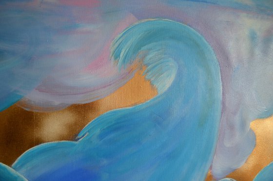 Big dancing party on the beach