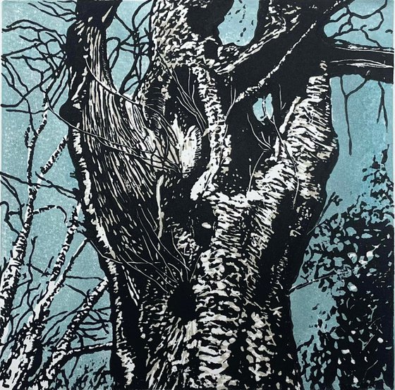 Linocut Print - Tree