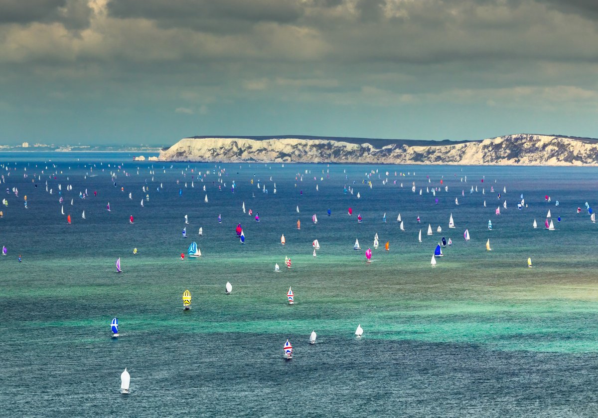 Round The Island Race Print by Chad Powell