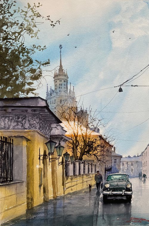 Moscow street by Igor Dubovoy