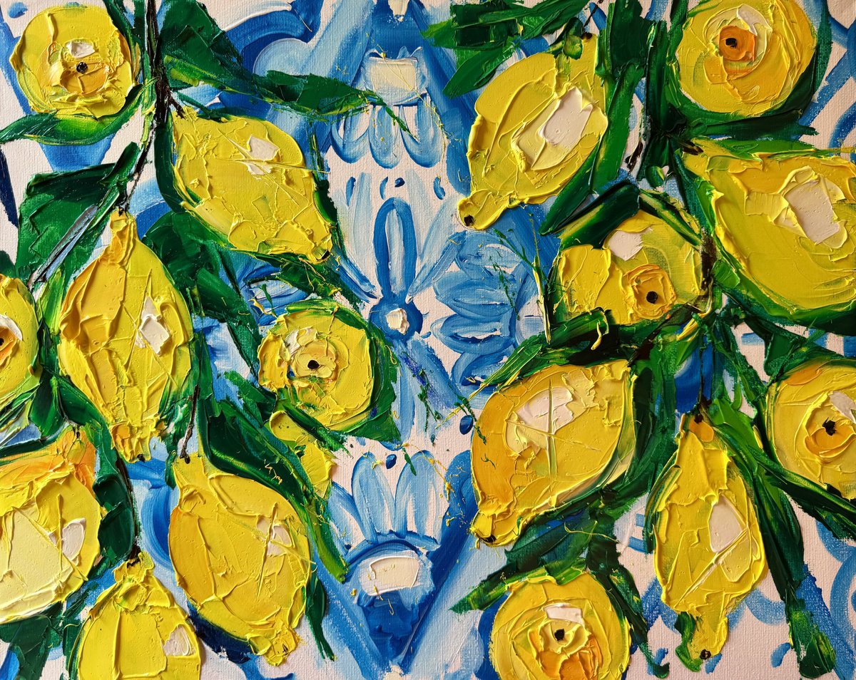 Expressive Oil Painting , Sicilian Summer By Lina Redford, 20 X 16, Artwork For Sale On Artfinder