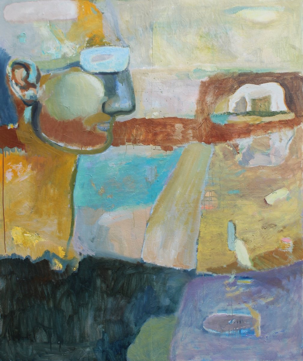 Naive Oil Painting , Homecoming By Sergiy Dekalyuk, 45 X 54, Artwork For Sale On Artfinder