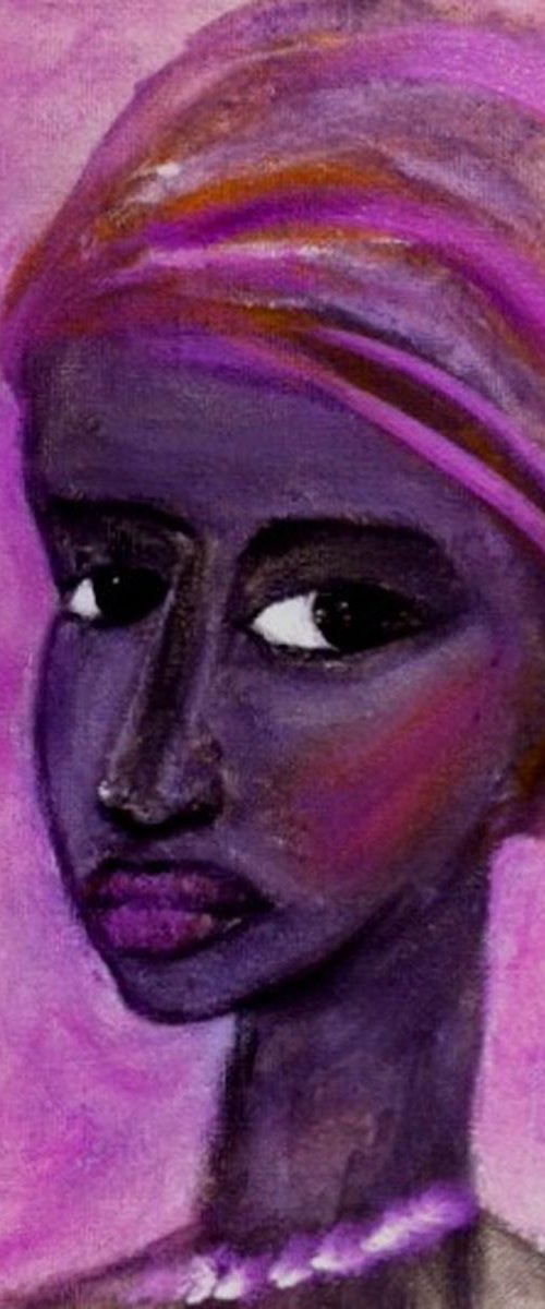 The Queen of Sheba, abstract portrait by Paul Simon Hughes