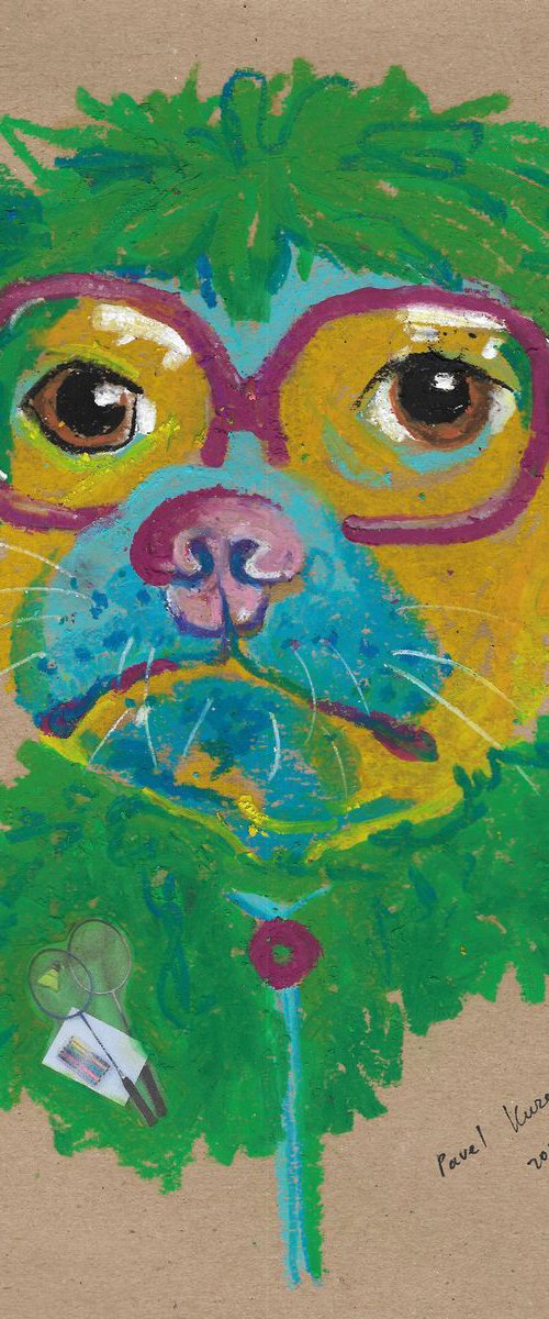 Hipster dog #8 by Pavel Kuragin