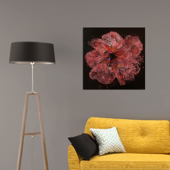 31.5" "Flower" Floral Painting
