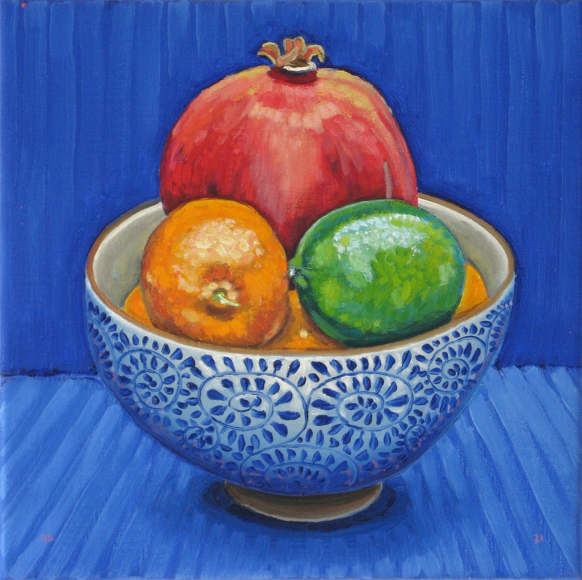 Fruit in a Bowl by Richard Gibson