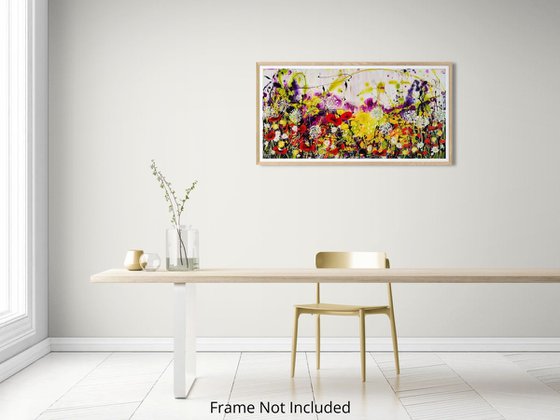 Wildlight Meadow; Abstract Floral Landscape