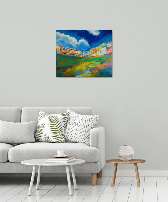 Abstract landscape (72x60cm)