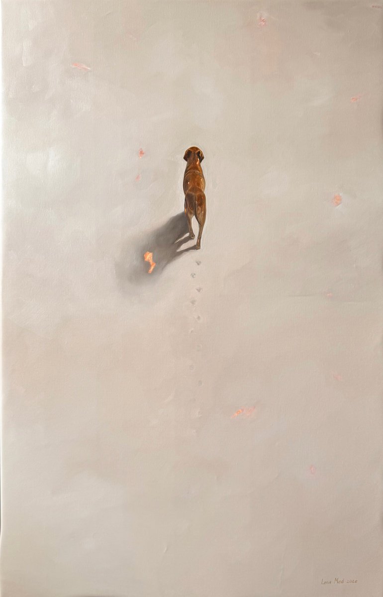Expressive Oil Painting , Traces Of Memory By Lena Med, 28 X 43, Artwork For Sale On Artfinder