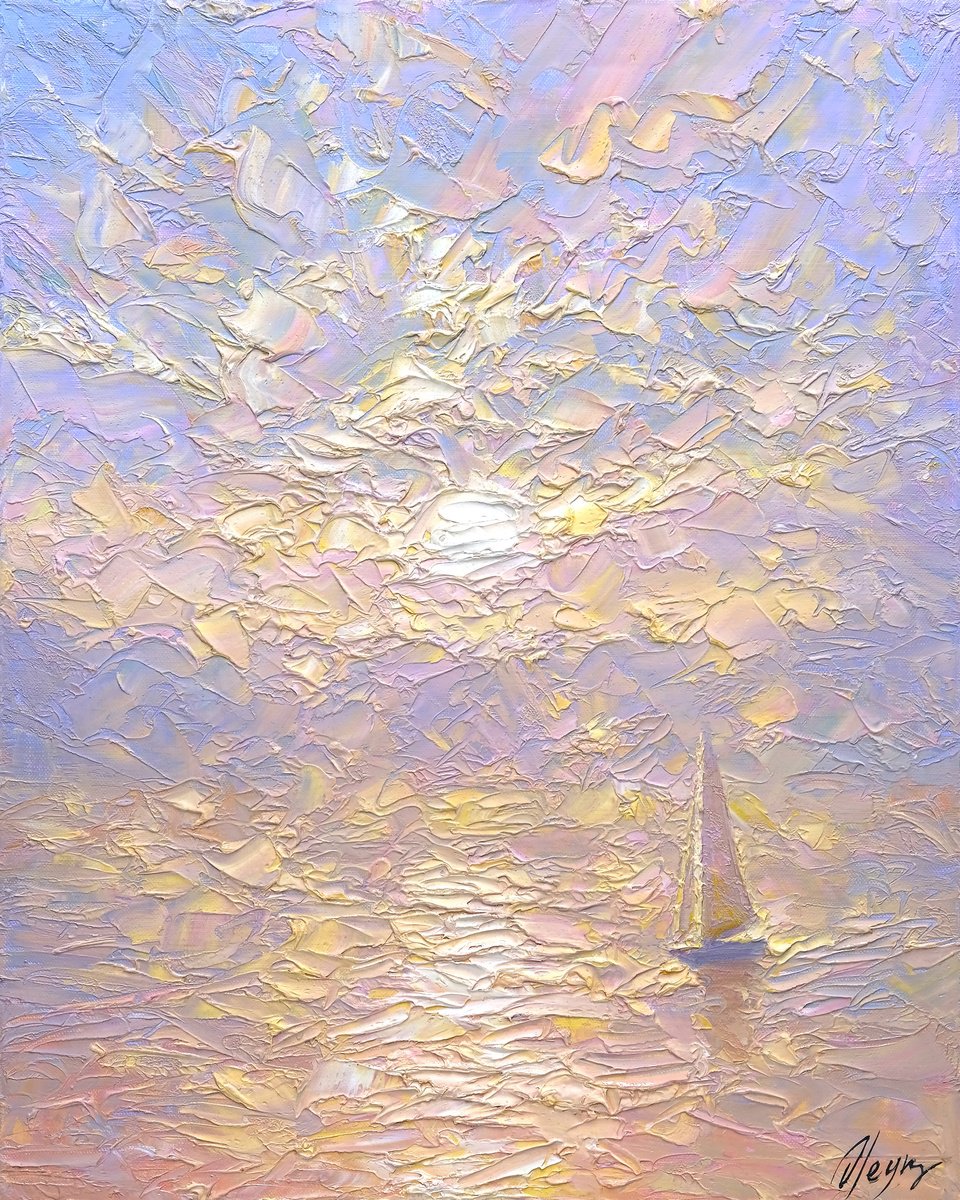 Impressionistic Landscape Oil Painting By Dmitry Oleyn, 16 X 20, Blessing, Original Artwork