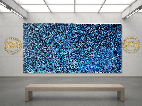 Ultramarine Blue Abstract