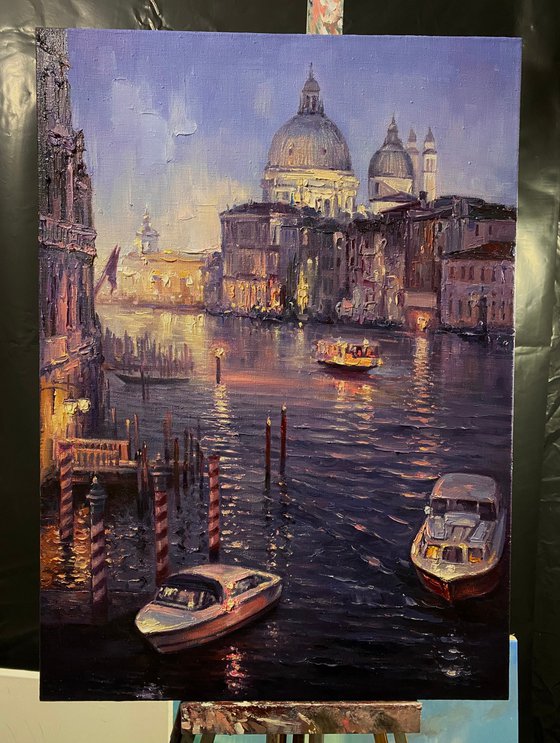 "EveningVenice"original oil painting