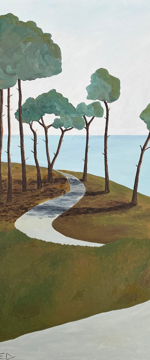 The coastal path by Cadiou Frederic