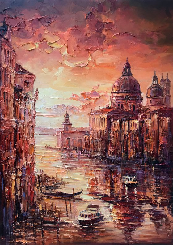 "Venice" original oil painting 70x50